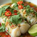 Thai Lime-Garlic Steamed Fish