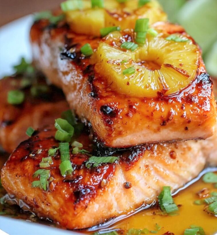 Honey Pineapple Salmon