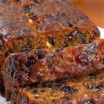 Homemade ultimate Christmas Fruit Cake Loaf