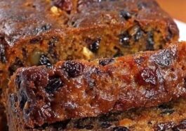 Homemade ultimate Christmas Fruit Cake Loaf