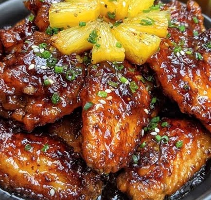 Brown Sugar Pineapple Wings Chicken
