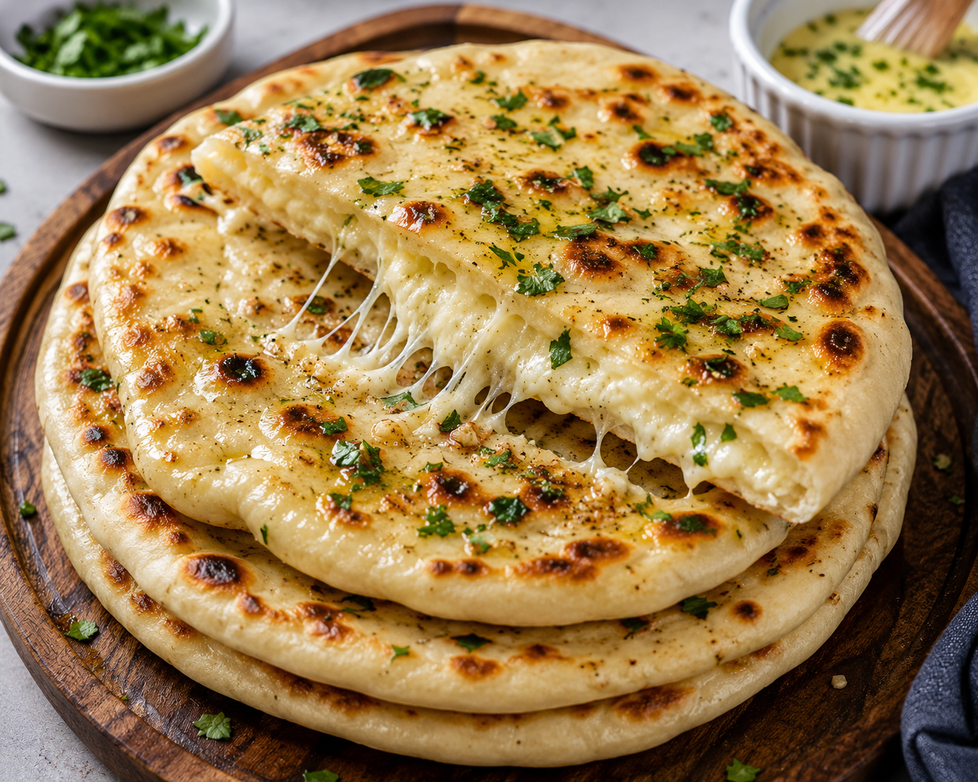 Stuffed Cheese Naan