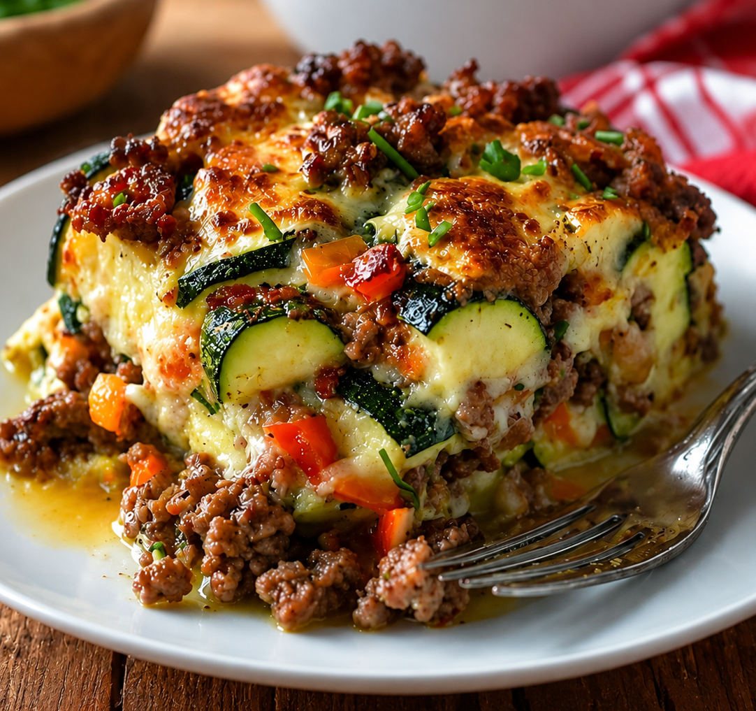 Zucchini Hamburger Casserole
