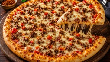 Cheesy Meat Pizza