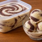 π¨ Homemade Creamy Vanilla & Chocolate Marble Ice Cream